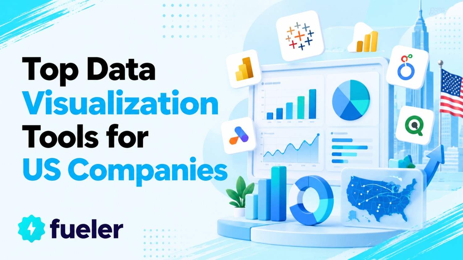 Top 12 Data Visualization Tools for US Companies