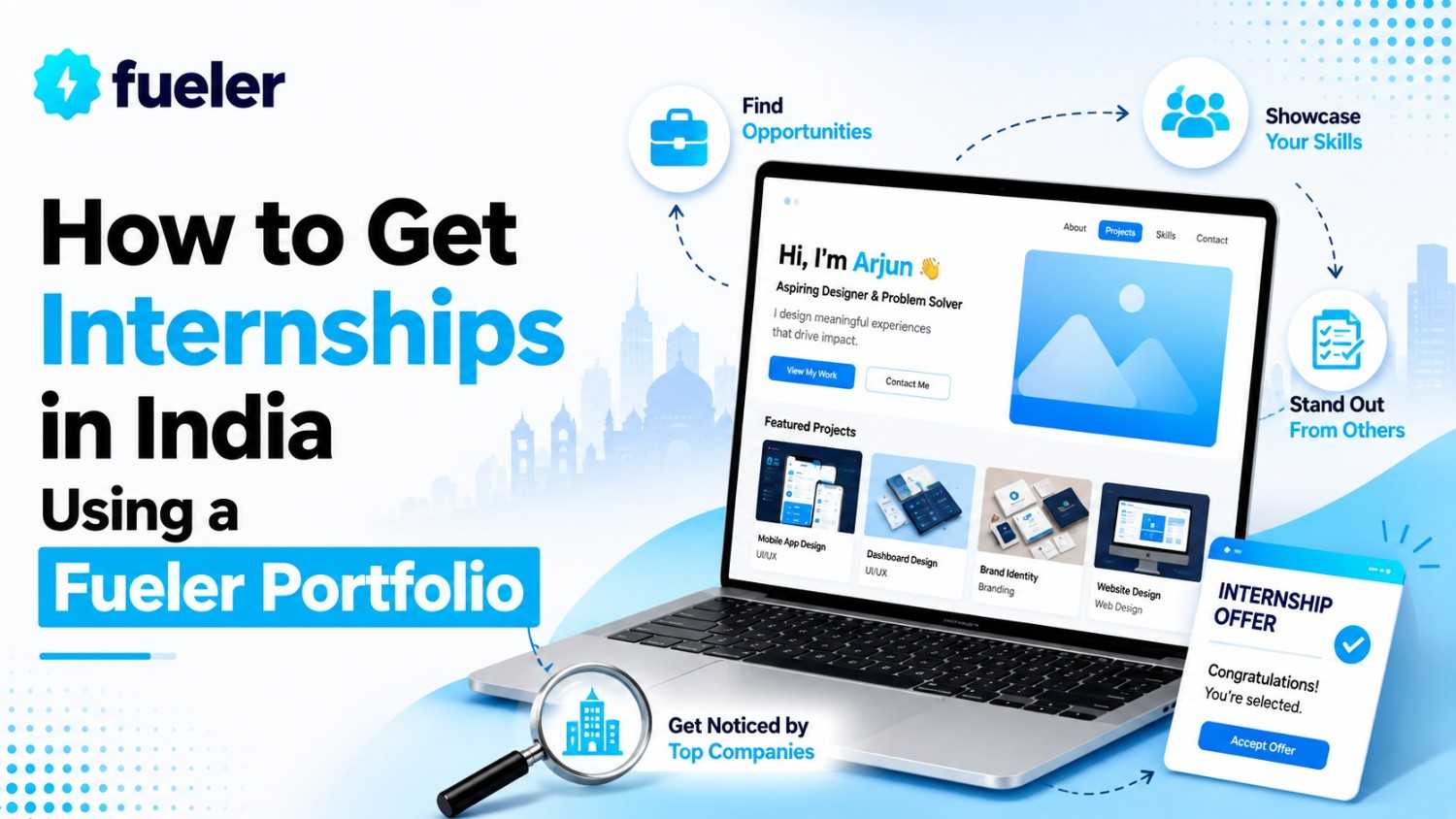 How to Get Internships in India Using a Fueler Portfolio