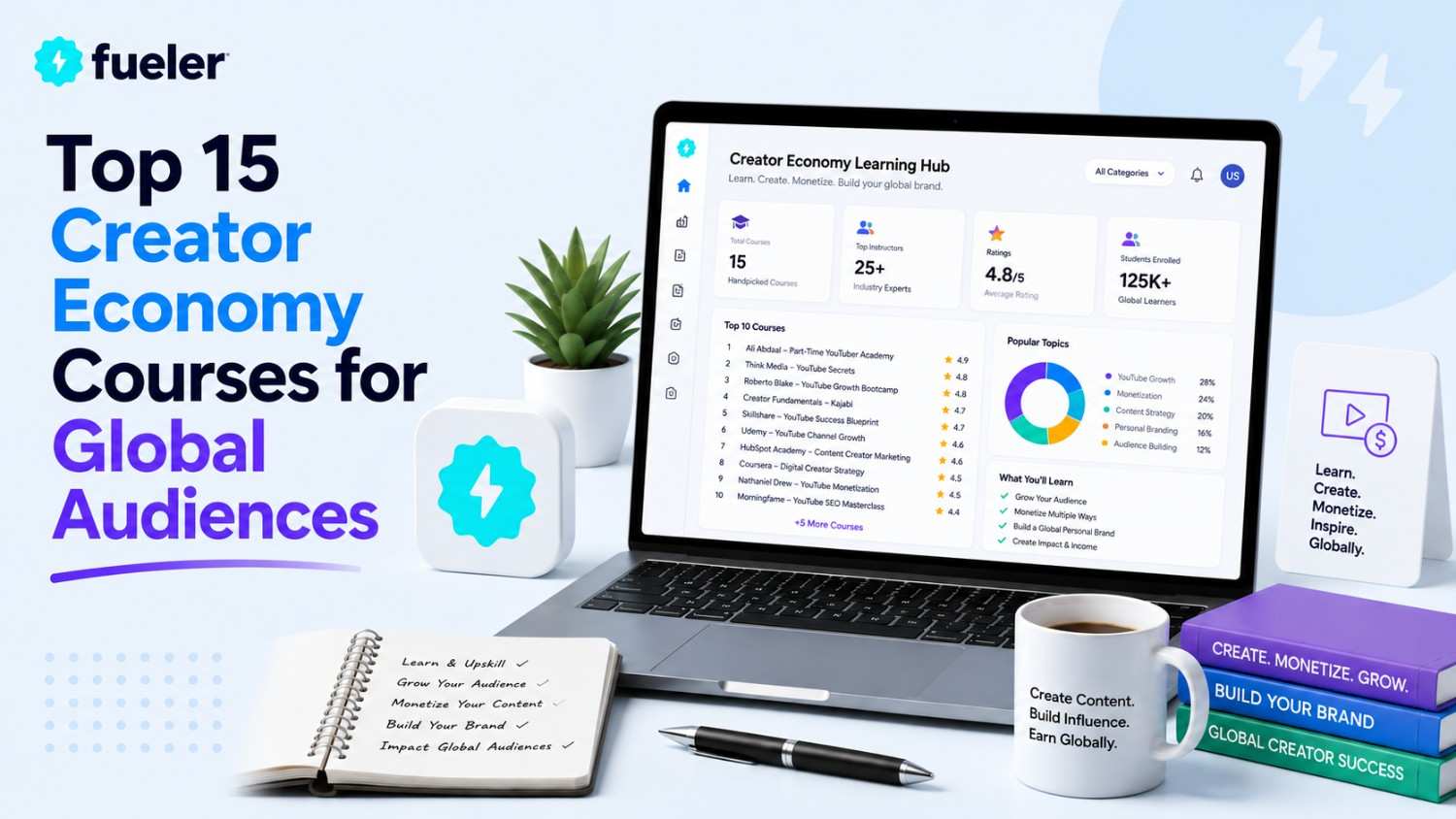 Top 15 Creator Economy Courses for Global Audiences (2026)