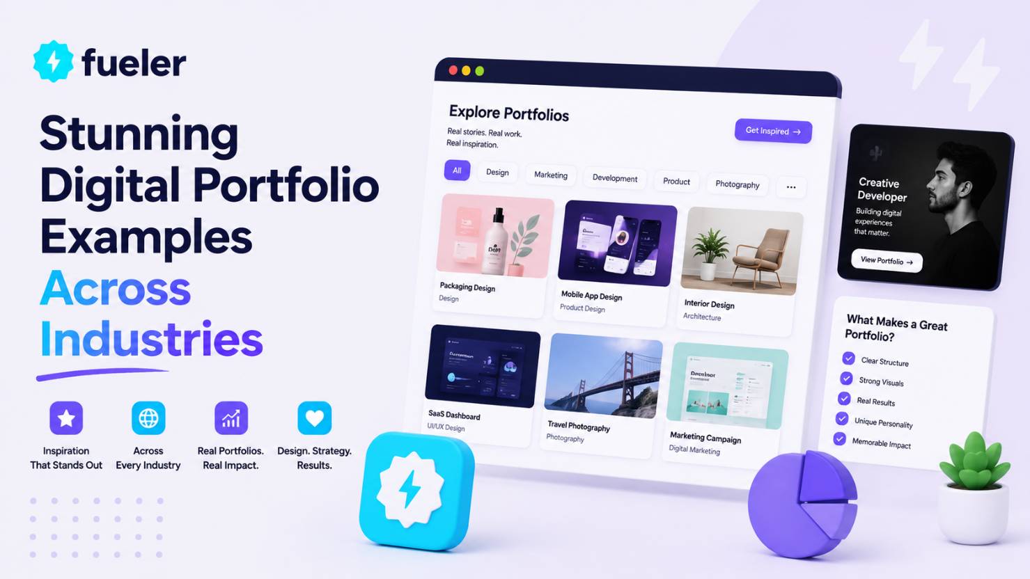 15 Stunning Digital Portfolio Examples Across Industries