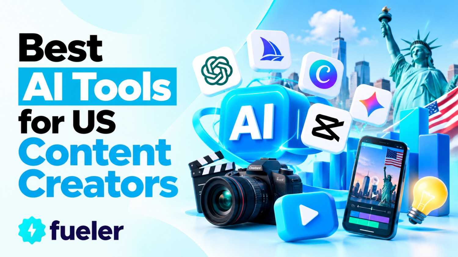 8 Best AI Tools for US Content Creators (Tested Workflows)