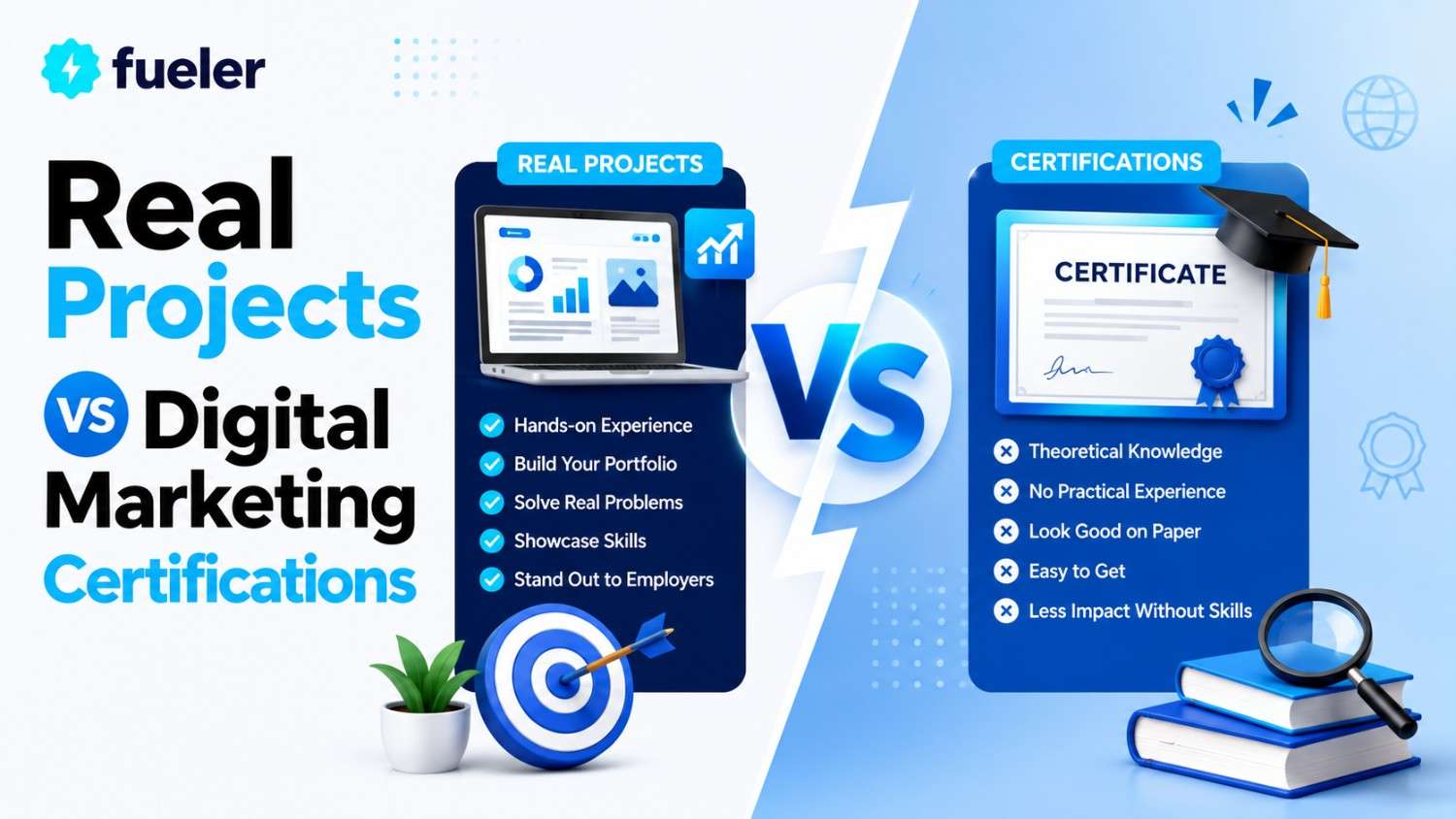 Real Projects vs Digital Marketing Certifications: What Matters More?