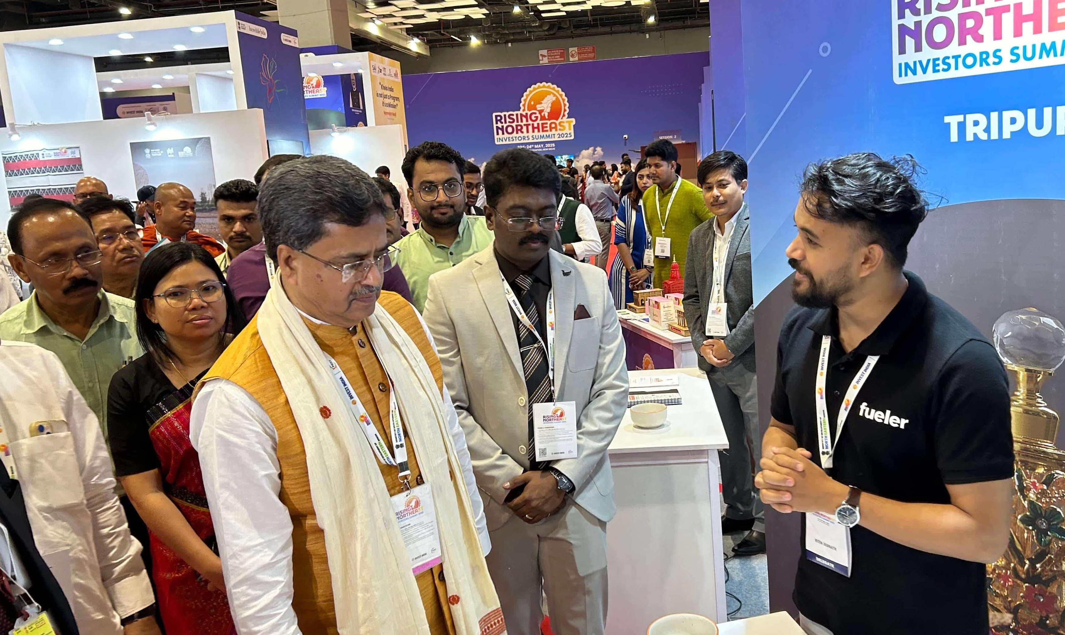 Chief Minister of Tripura, Prof. (Dr.) Manik Saha, and Shri Jeya Ragul Geshan B, IFS, Director, Directorate of IT, Govt. of Tripura