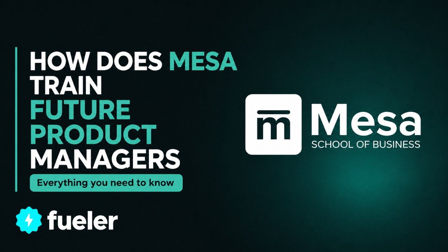 How Does Mesa Train Future Product Managers?