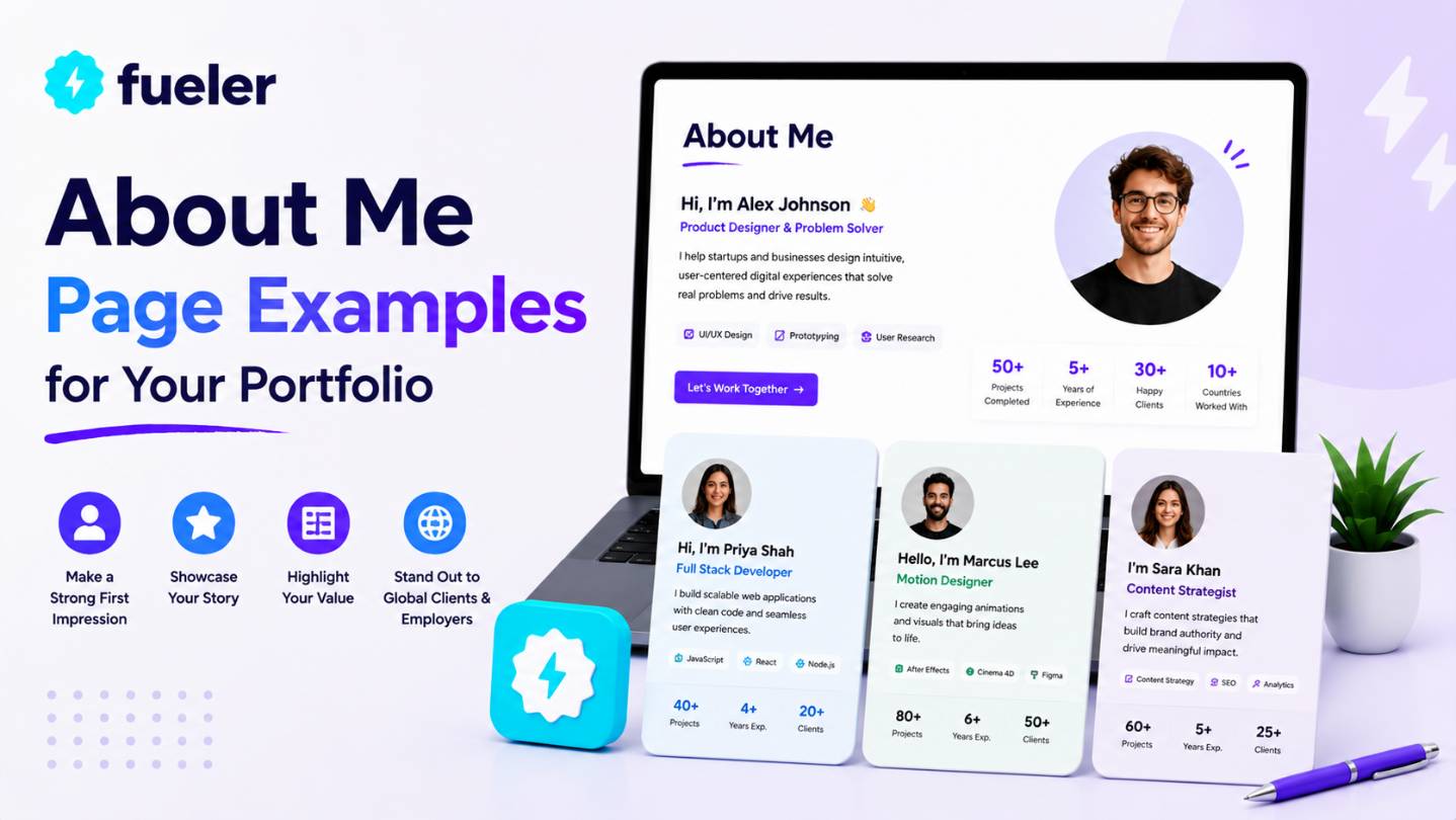 14 About Me Page Examples for Your Portfolio in 2025