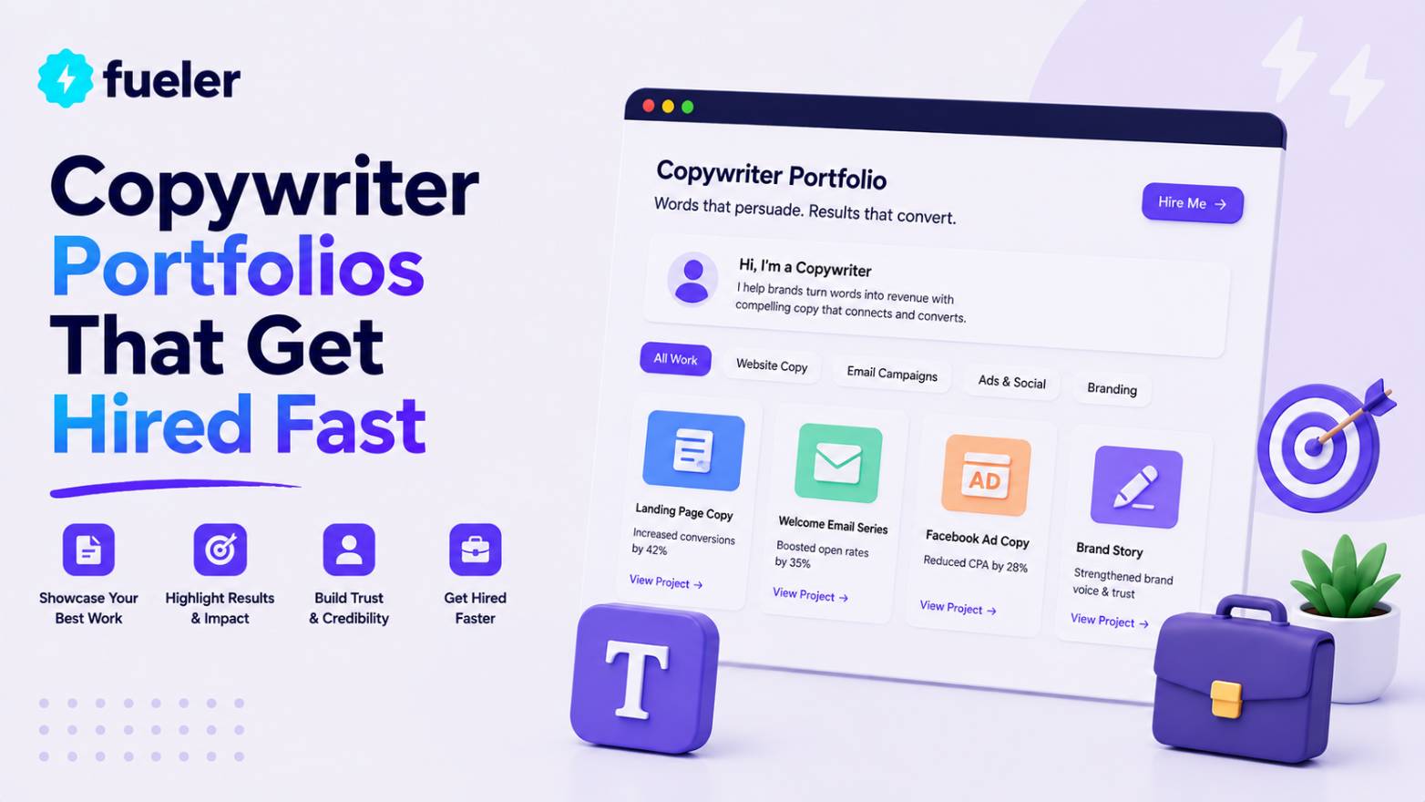7 Copywriter Portfolios That Get Hired Fast