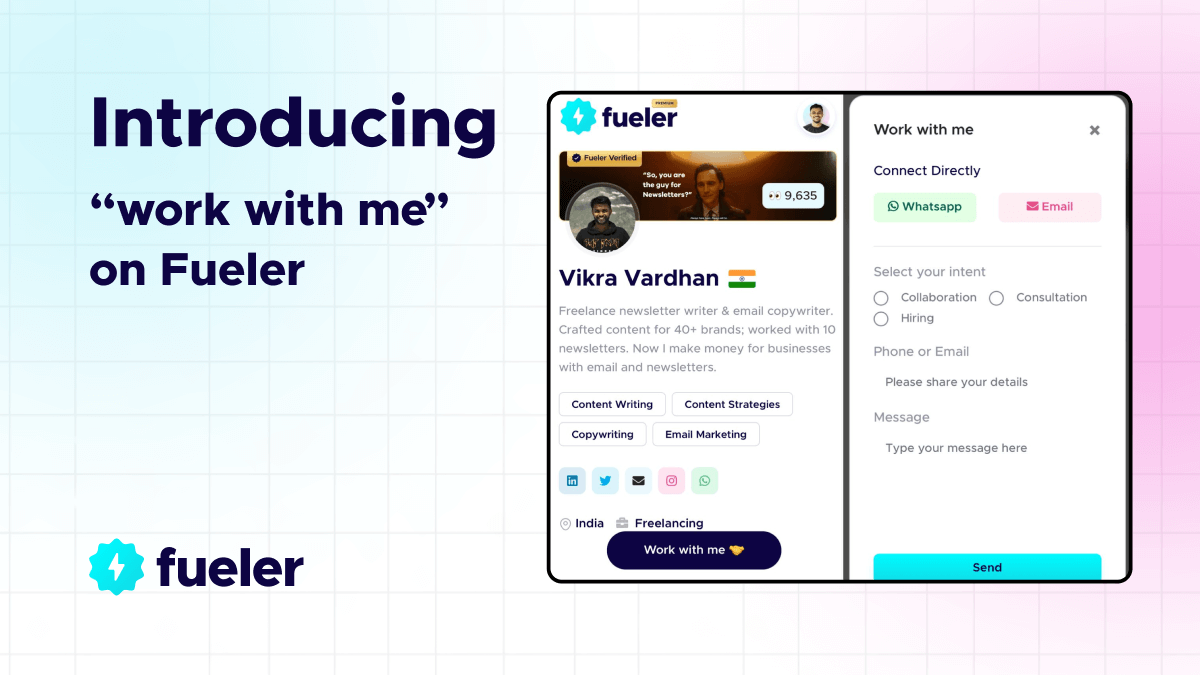 Introducing "Work with Me" on Fueler