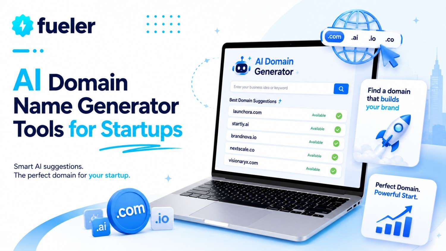 8 Best AI Domain Name Generator Tools for Startups