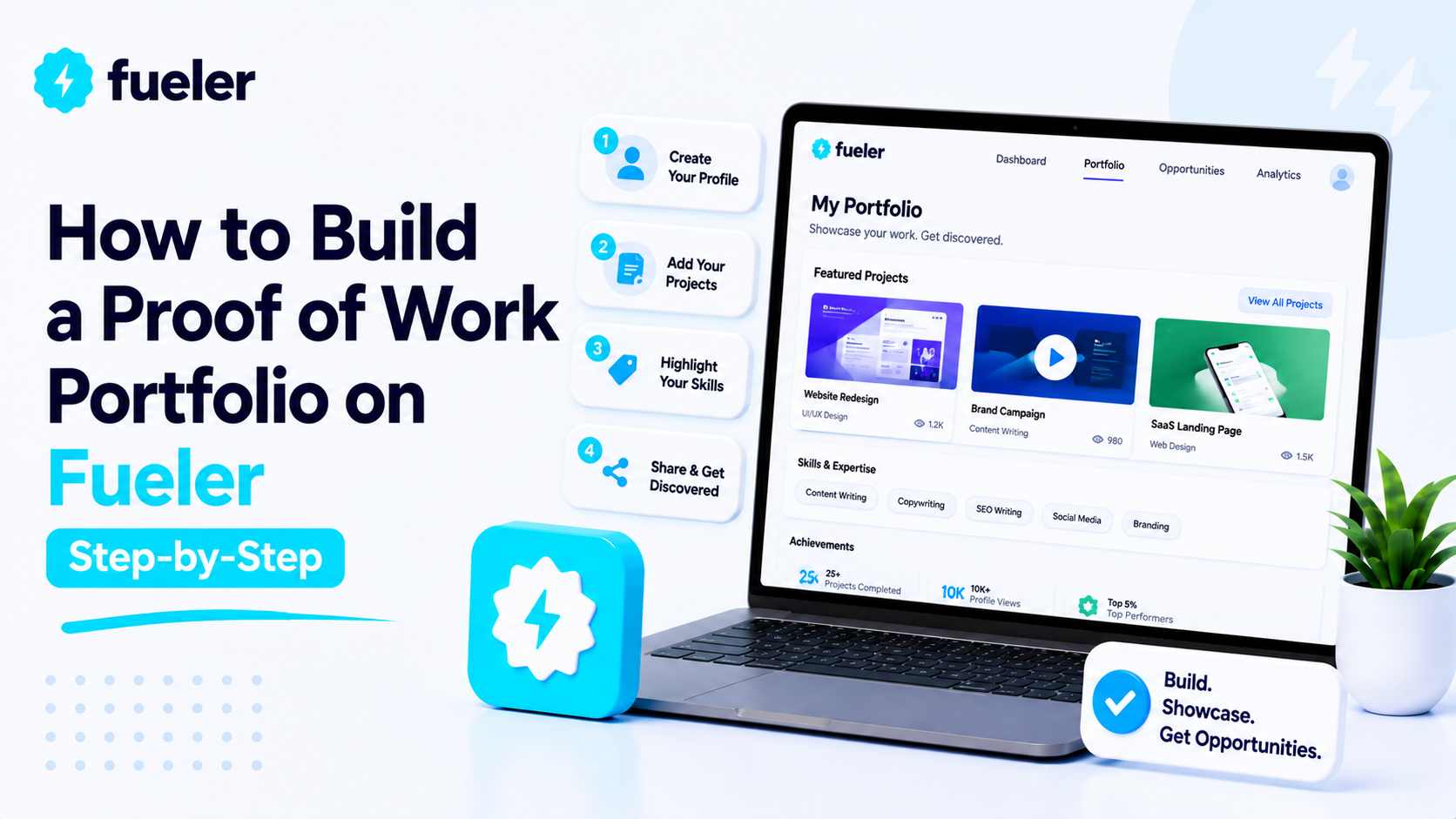 How to Build a Proof of Work Portfolio on Fueler Step-by-Step