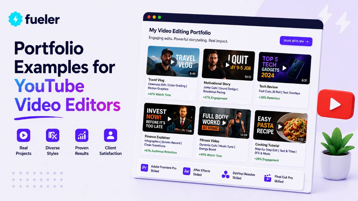 Portfolio Examples for YouTube Video Editors