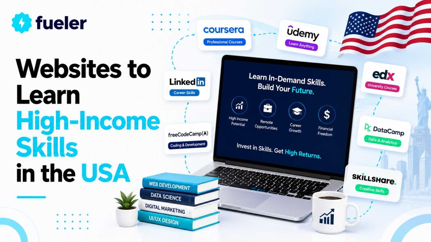 Top 15 Websites to Learn High-Income Skills in the USA for 2026