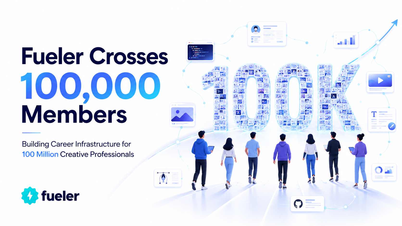 Fueler Crosses 100,000 Members: Building Career Infrastructure for 100 Million Creative Professionals