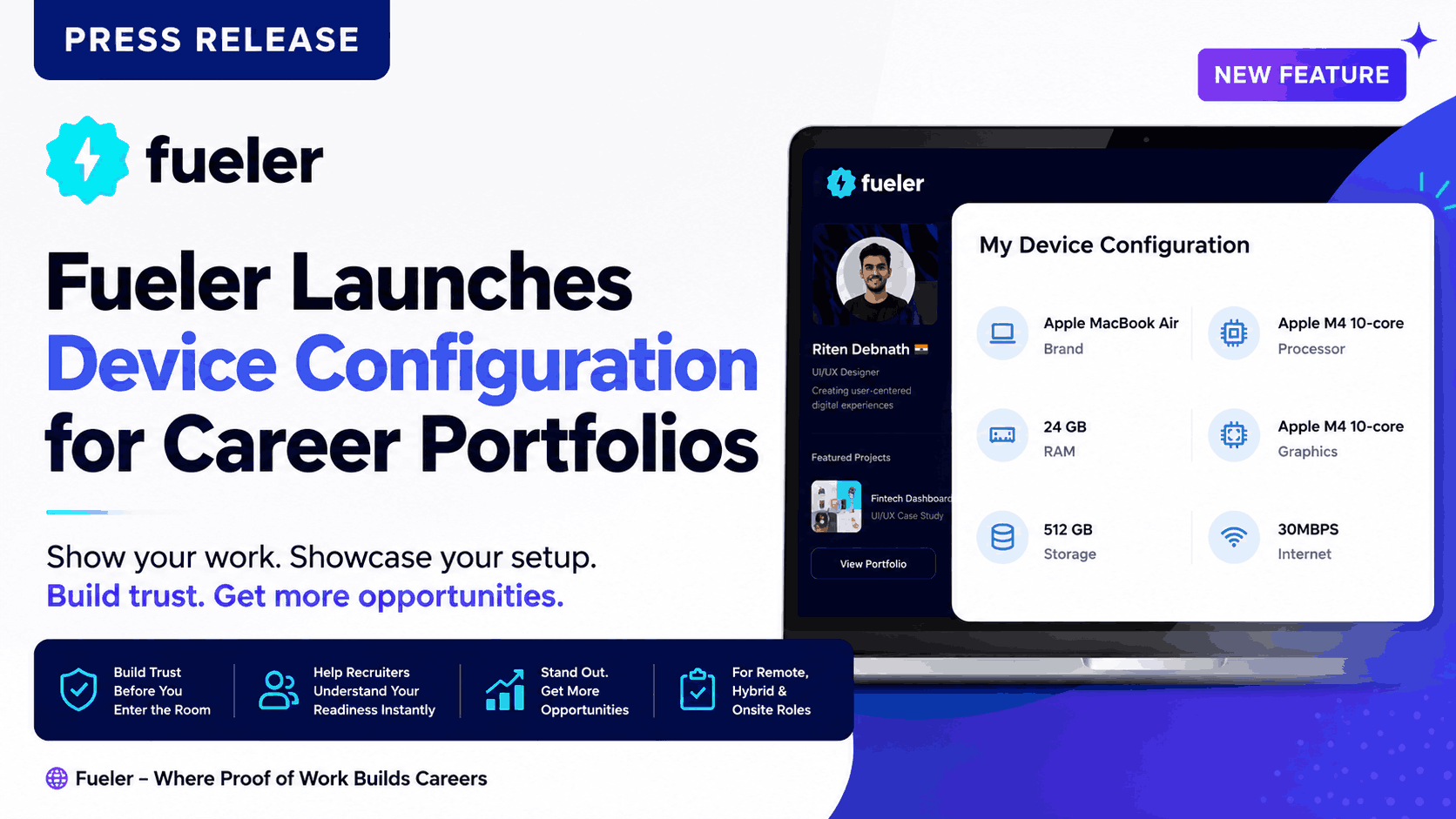 Fueler Launches Device Configuration for Career Portfolios