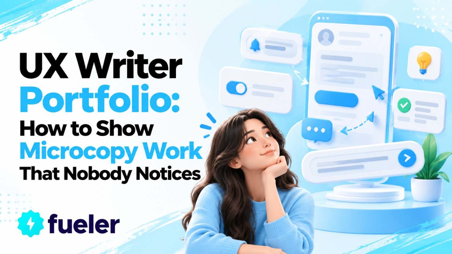 UX Writer Portfolio: How to Show Microcopy Work That Nobody Notices