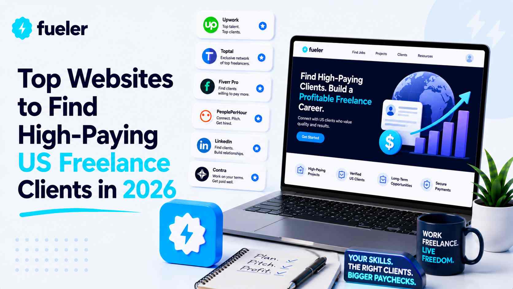 Top 10 Websites to Find High-Paying US Freelance Clients in 2026