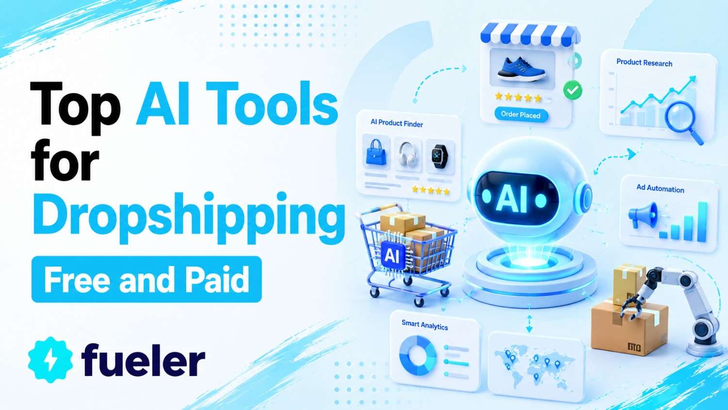 12 Top AI Tools for Dropshipping in 2026 – Free and Paid