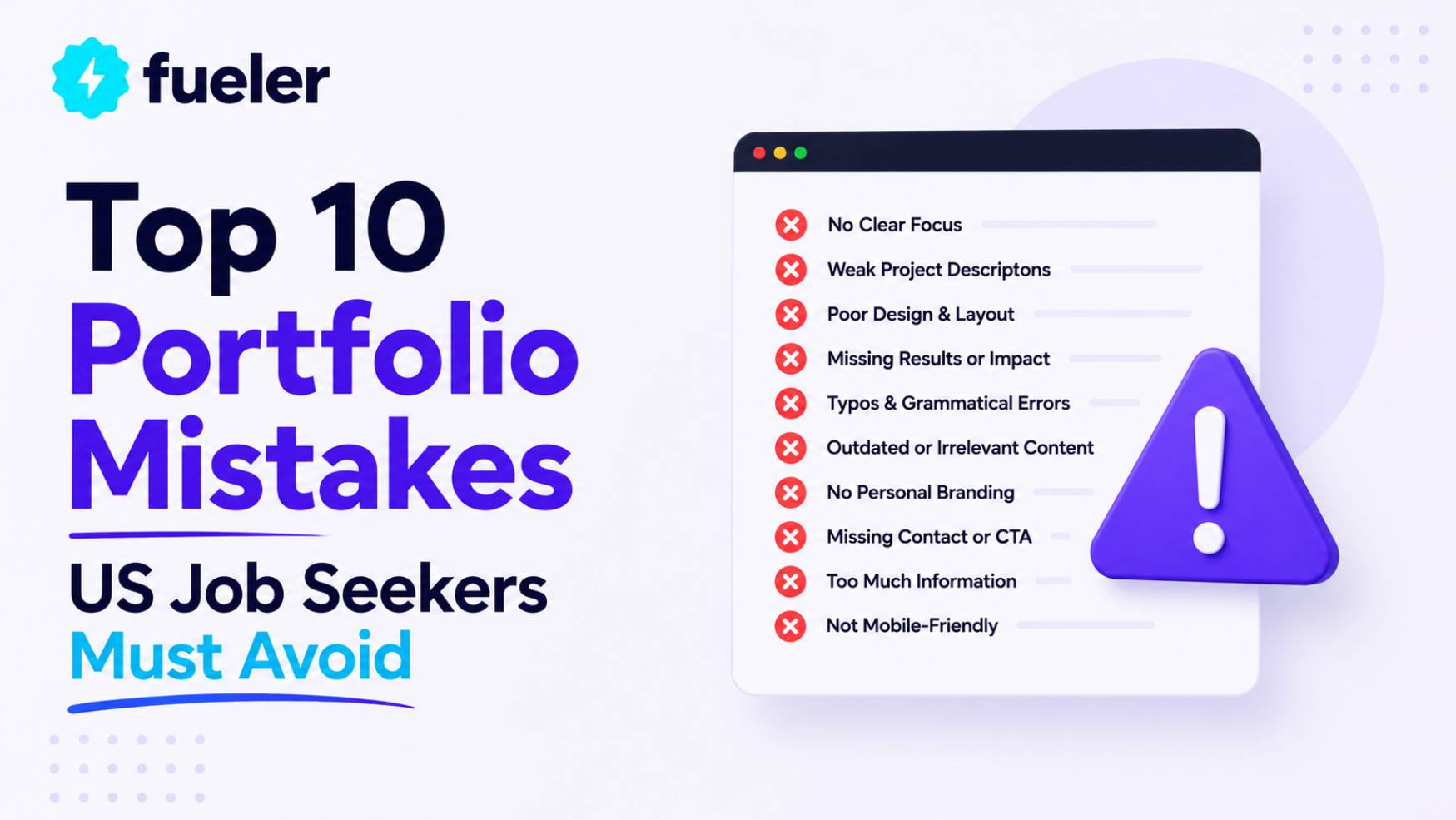 Top 10 Portfolio Mistakes US Job Seekers Must Avoid