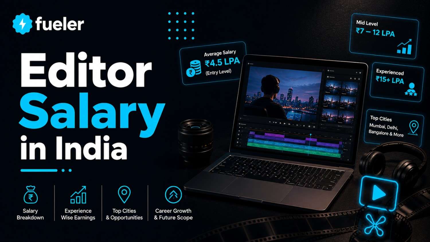 Video Editor Salary in India 2026: City-wise, Experience-wise, Remote vs Onsite