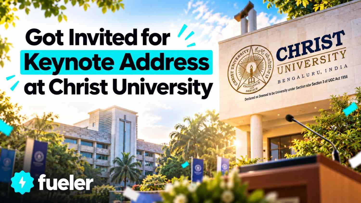 Got Invited for Keynote Address at Christ University