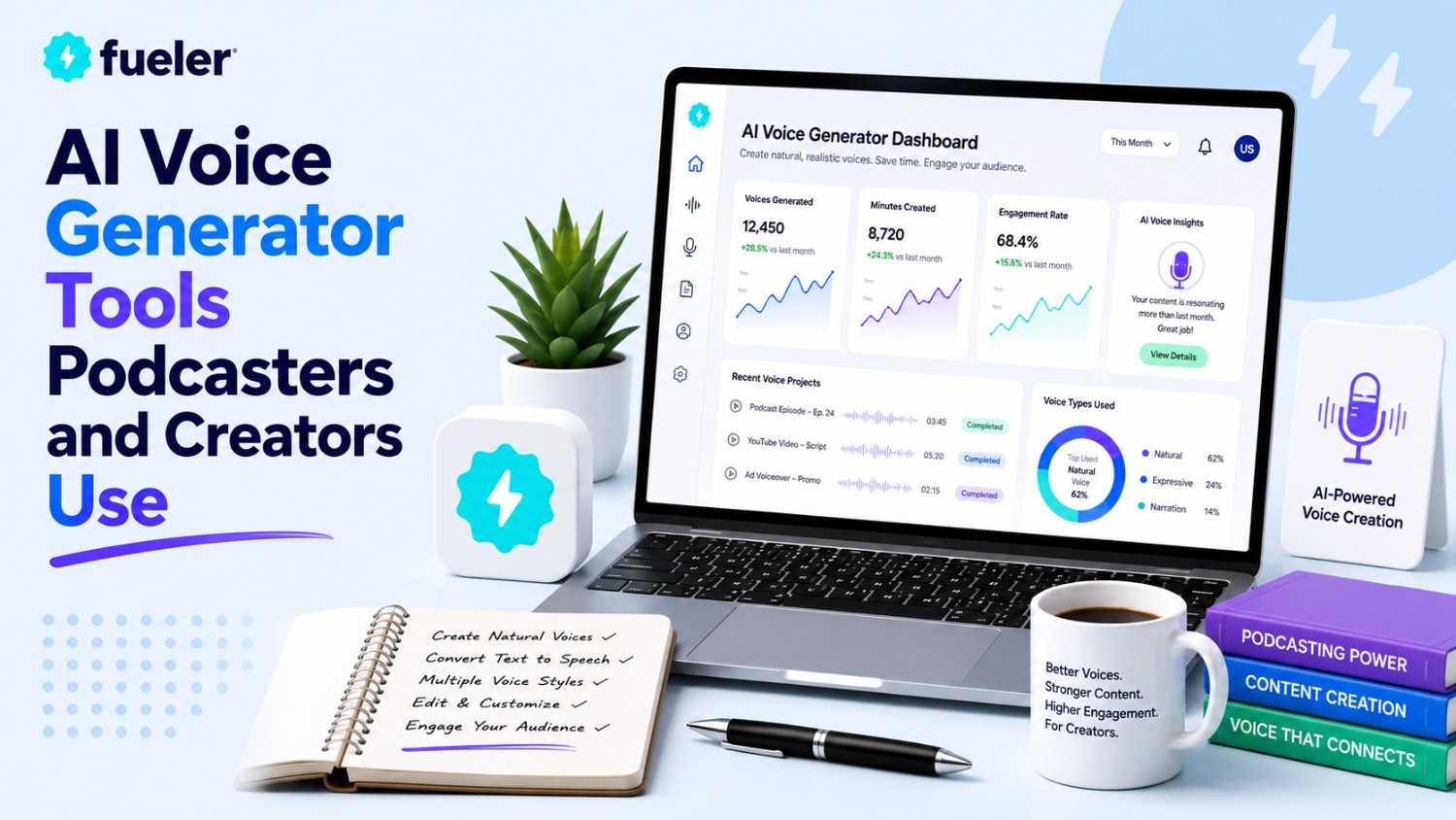 8 AI Voice Generator Tools Podcasters and Creators Use