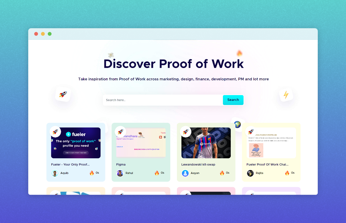 Fueler Discover Page || Fueler.io