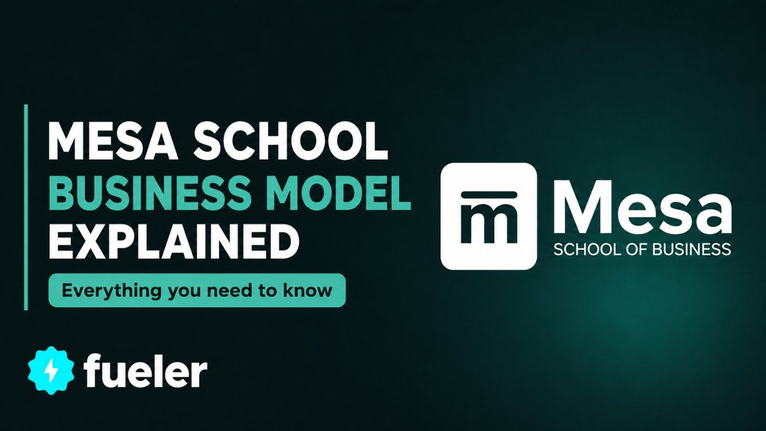 Mesa School Business Model Explained