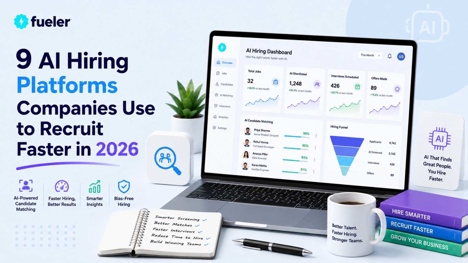 9 AI Hiring Platforms Companies Use to Recruit Faster in 2026